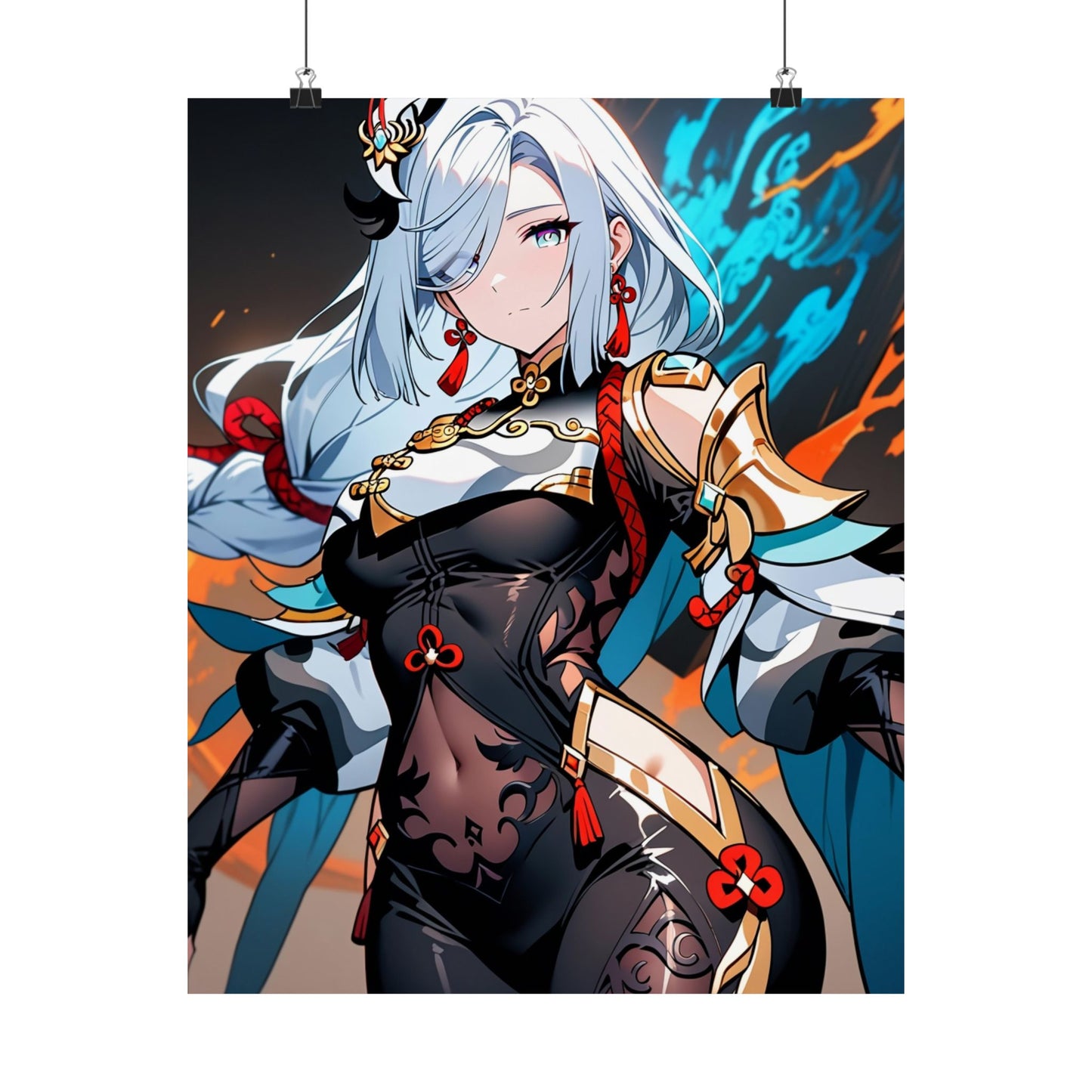 Shenhe 005 Vertical Posters