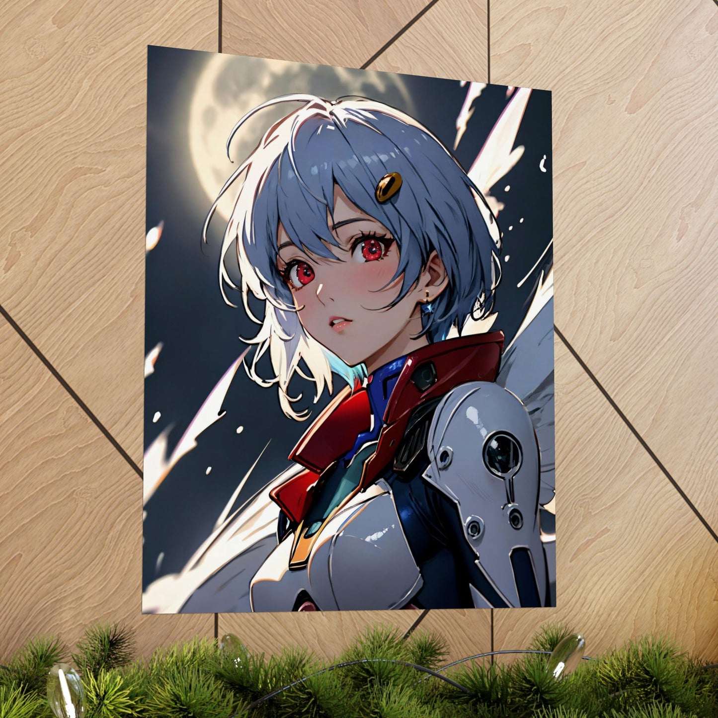 Rei Ayanami 001 Matte Vertical Posters