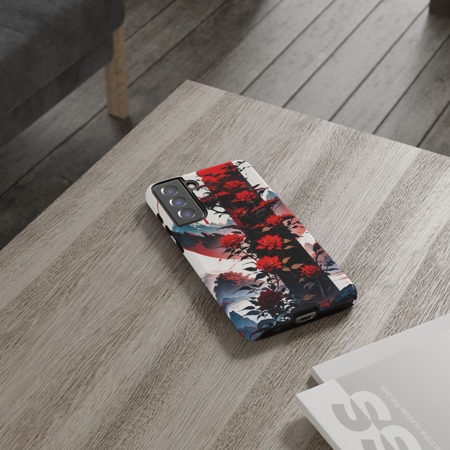 Crimson Bloom Tough Cases