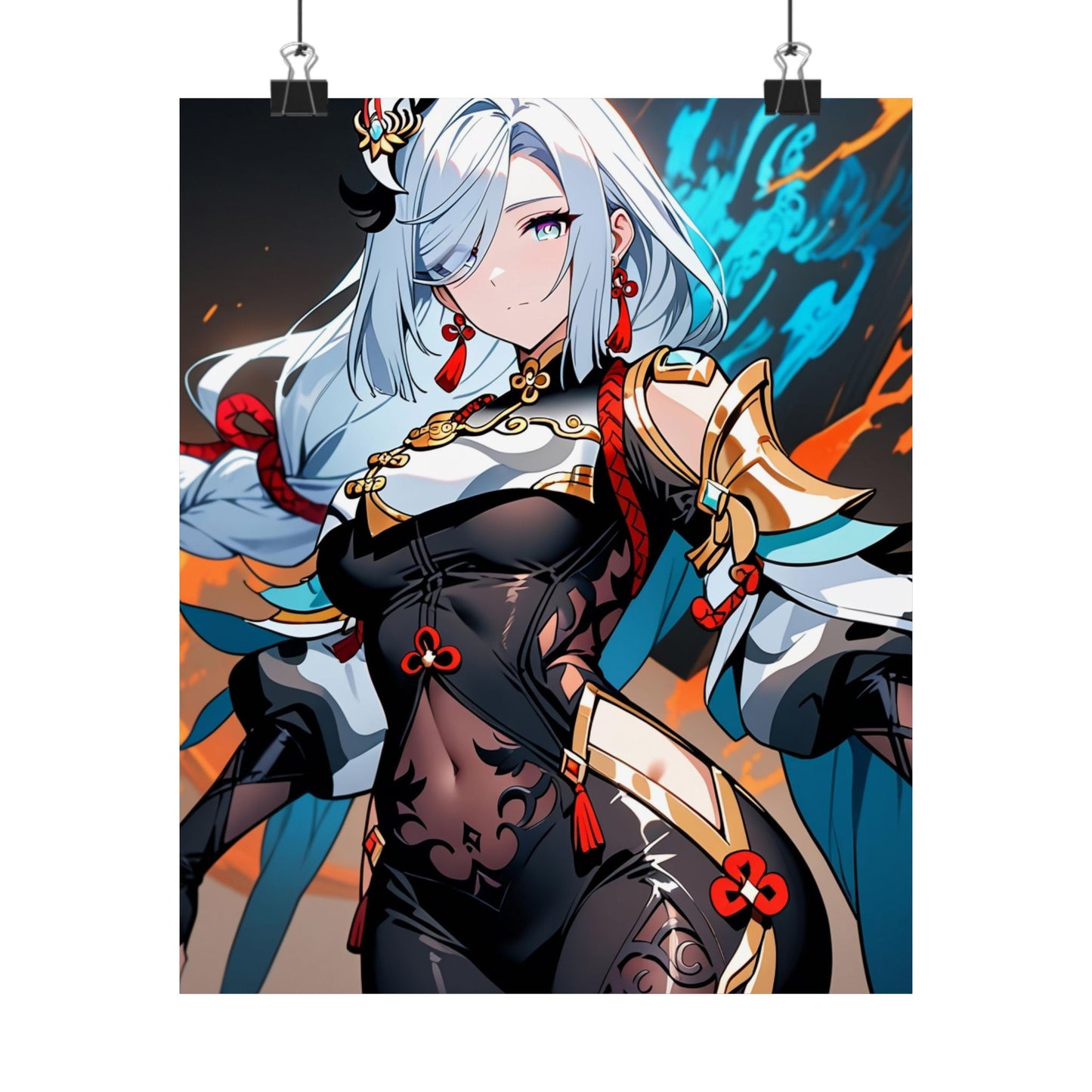 Shenhe 005 Vertical Posters