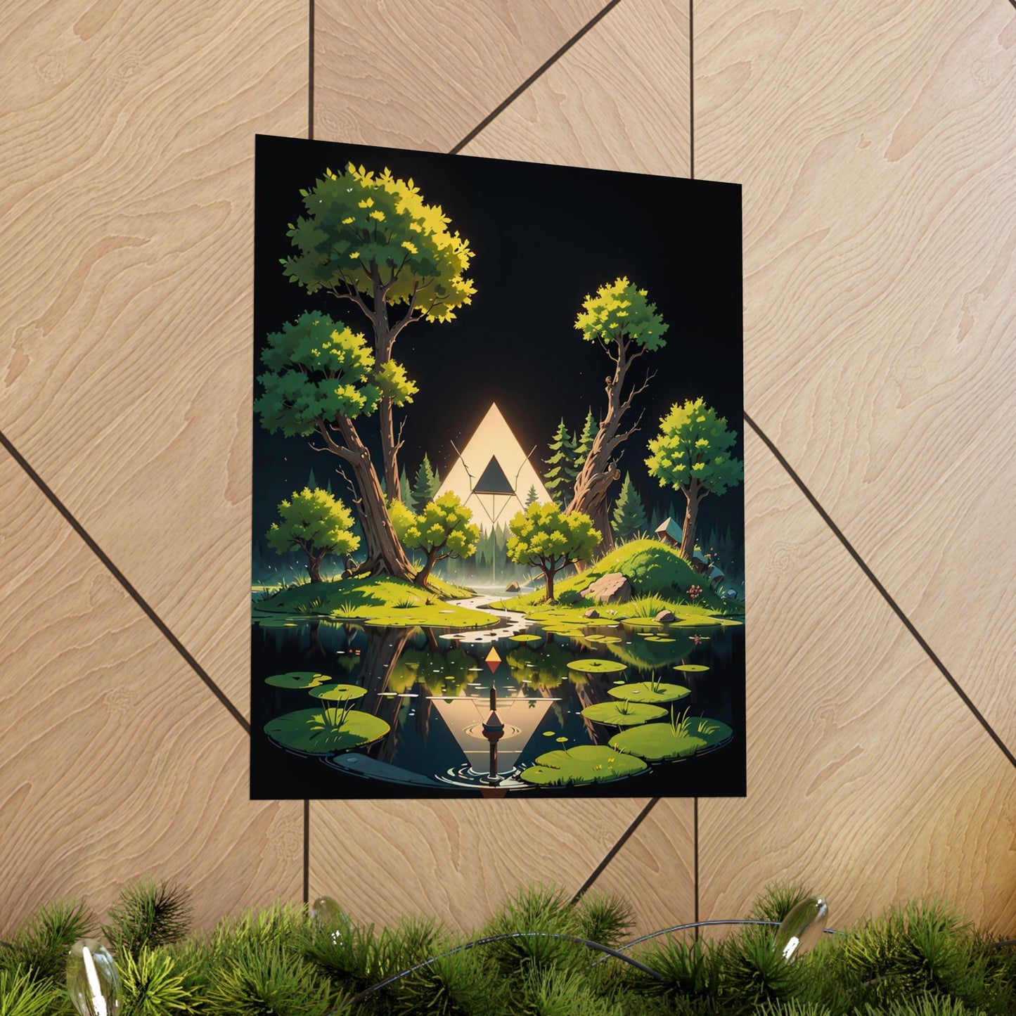 Sacred Forest Light Vertical Posters