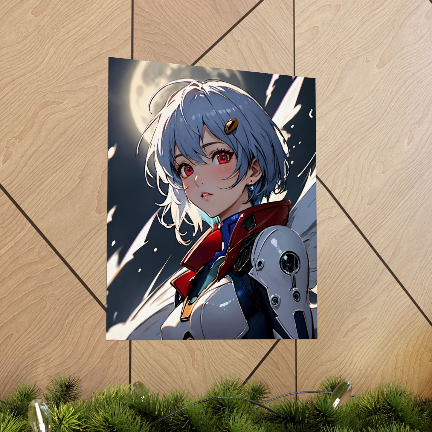 Rei Ayanami 001 Matte Vertical Posters