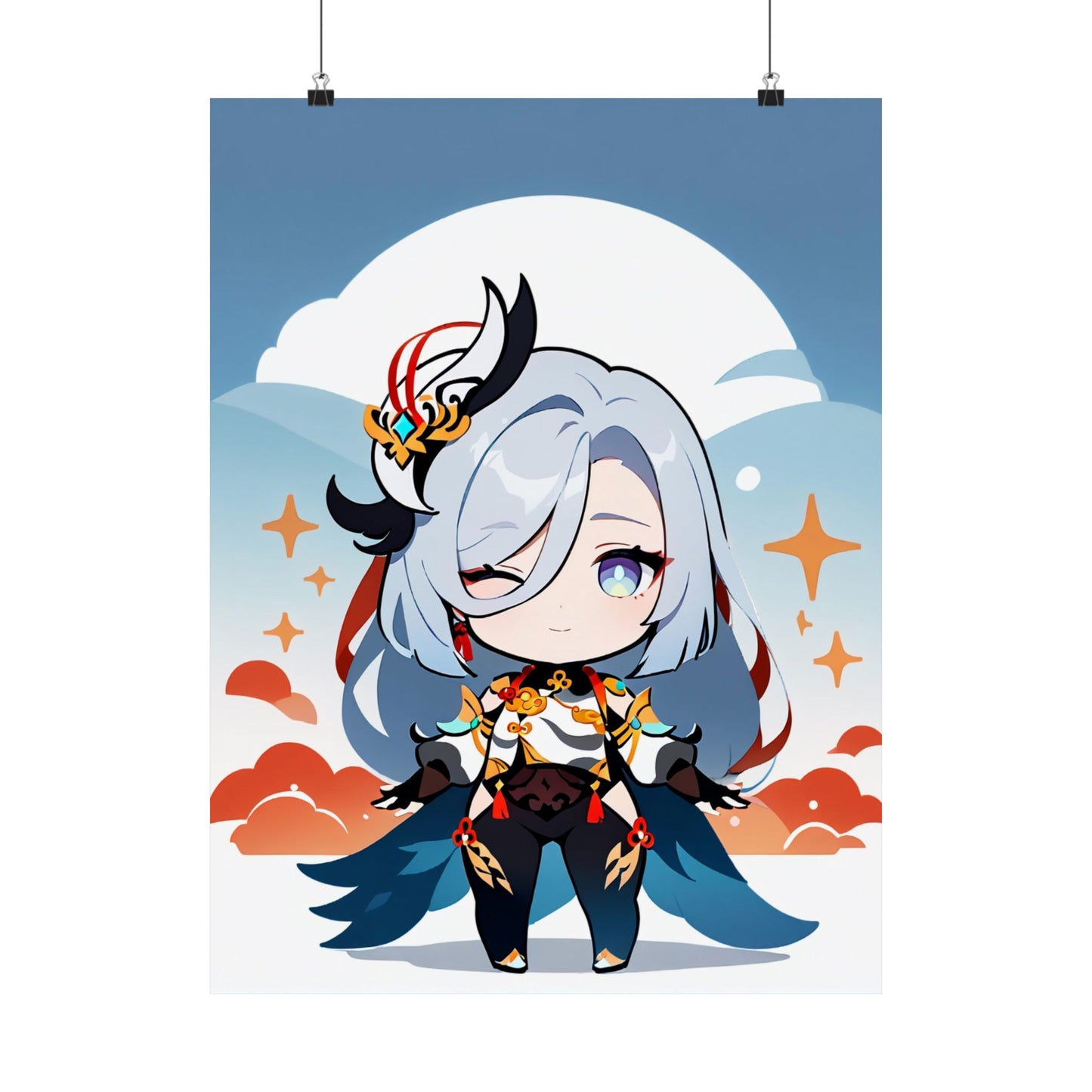 Shenhe 004 Vertical Posters