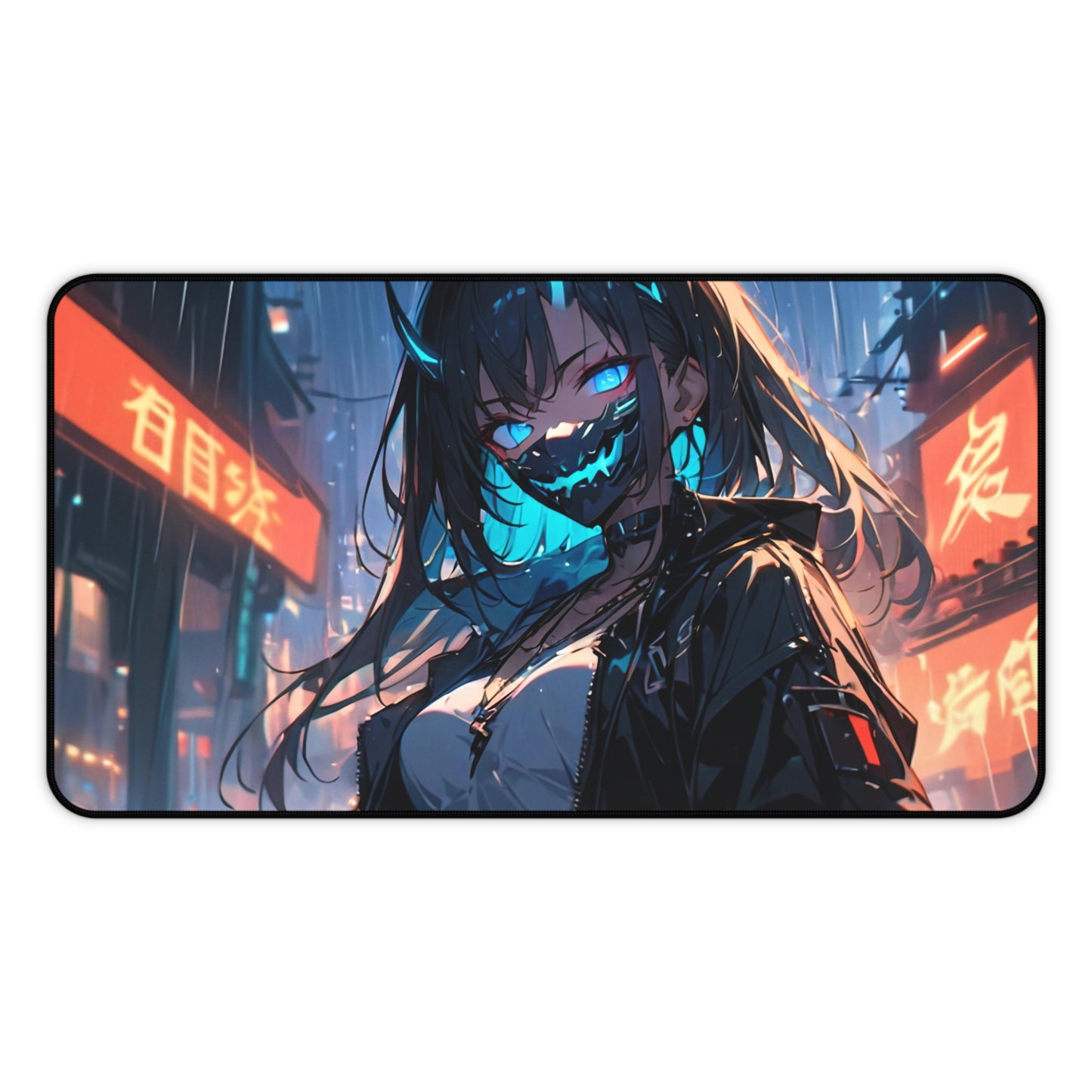 Neon Blade Beauty Desk Mat