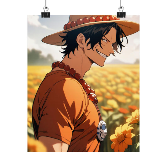 Portgas D. Ace 001 Vertical Posters