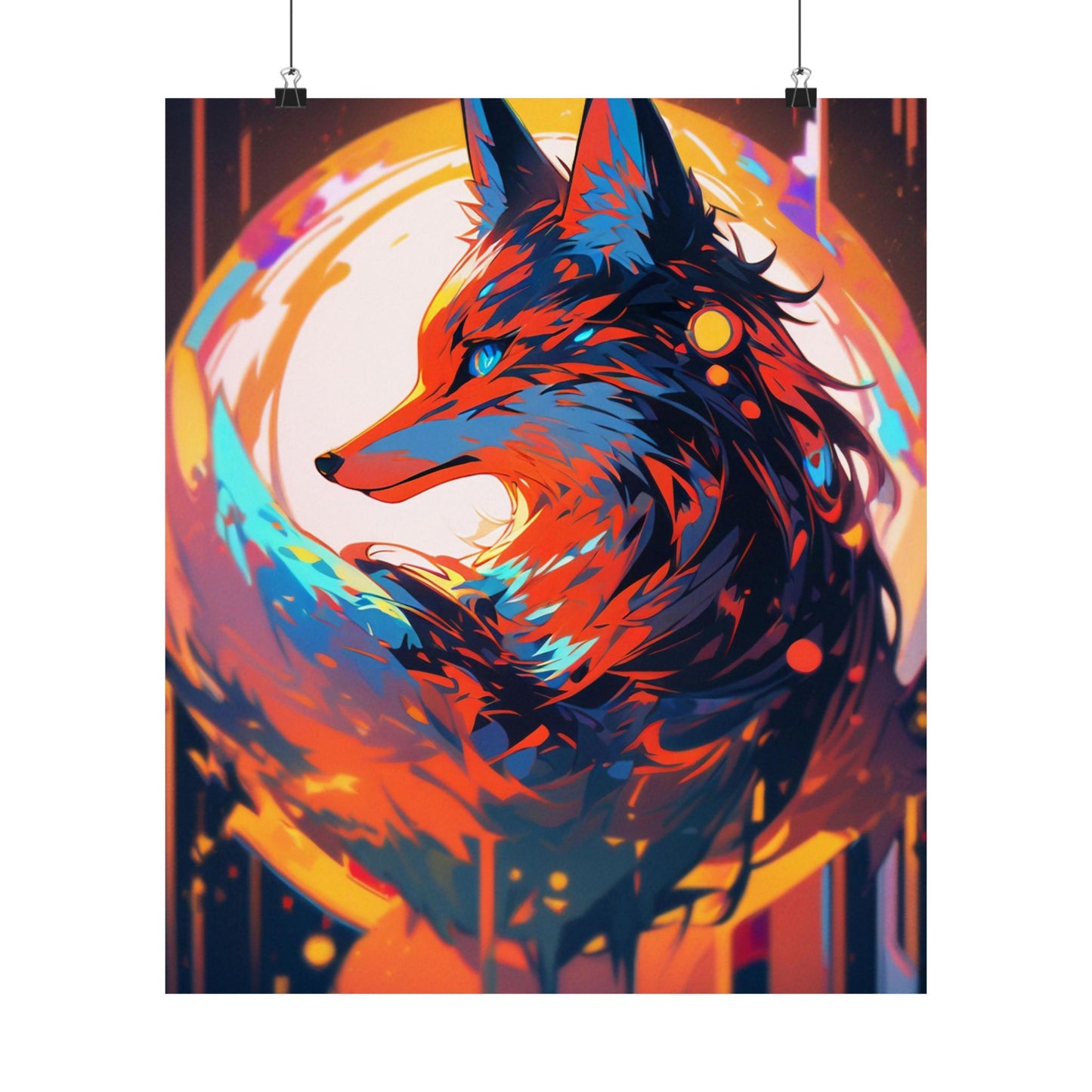 Bright Fox Vertical Posters