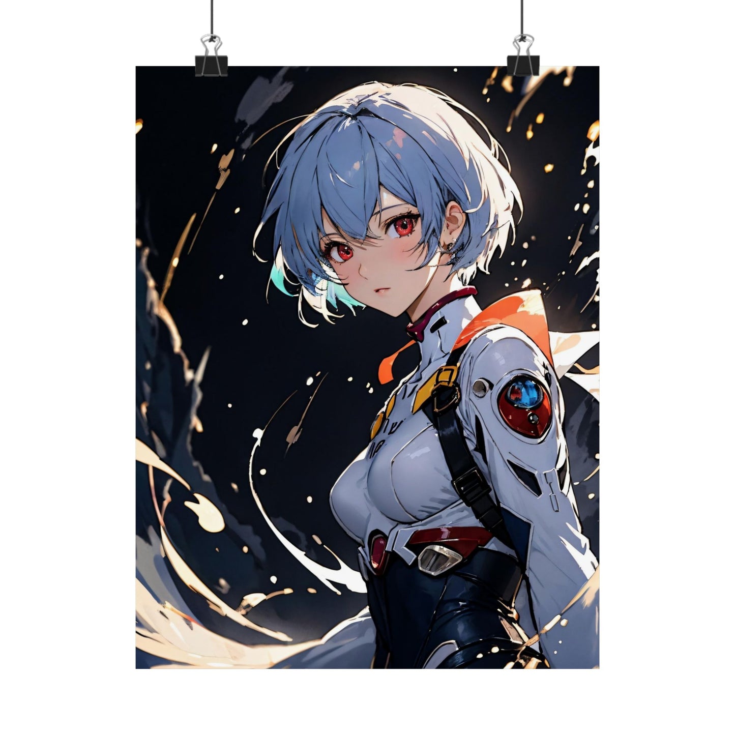 Rei Ayanami 002 Matte Vertical Posters