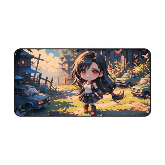 Pixely Chibi Tifa Desk Mat