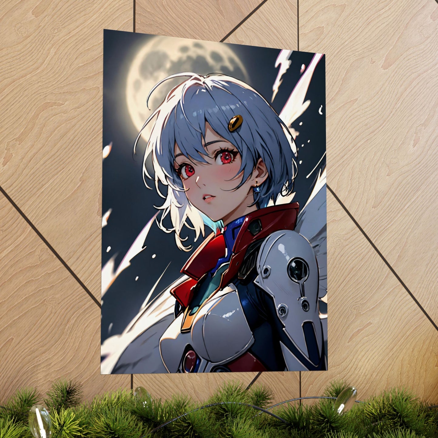 Rei Ayanami 001 Matte Vertical Posters