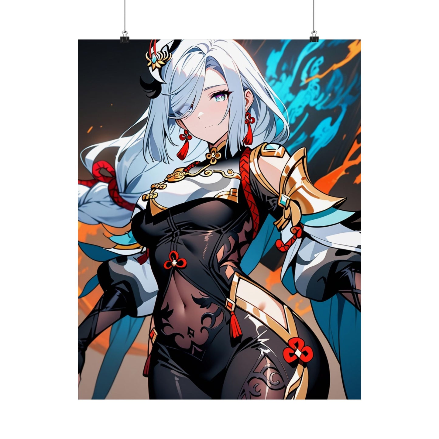 Shenhe 005 Vertical Posters