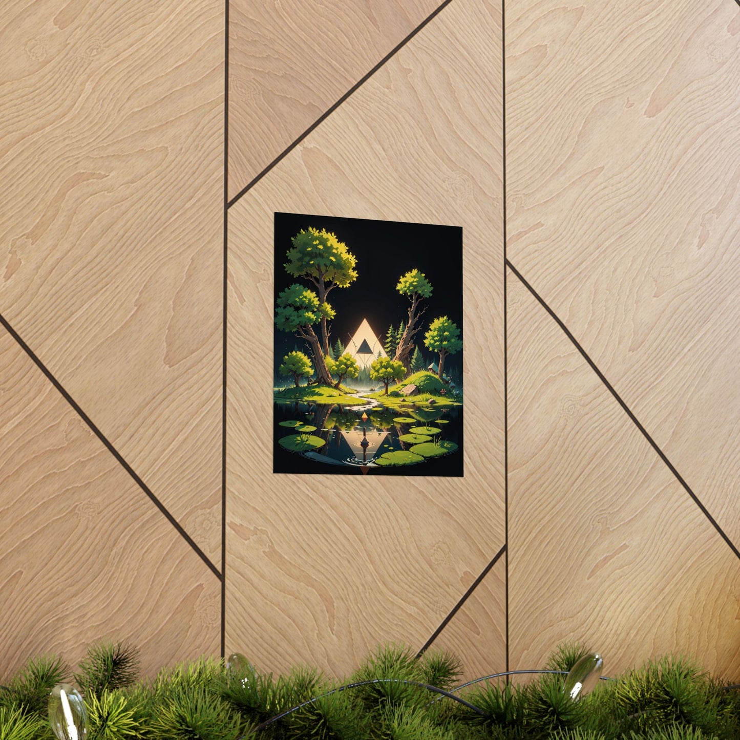Sacred Forest Light Vertical Posters