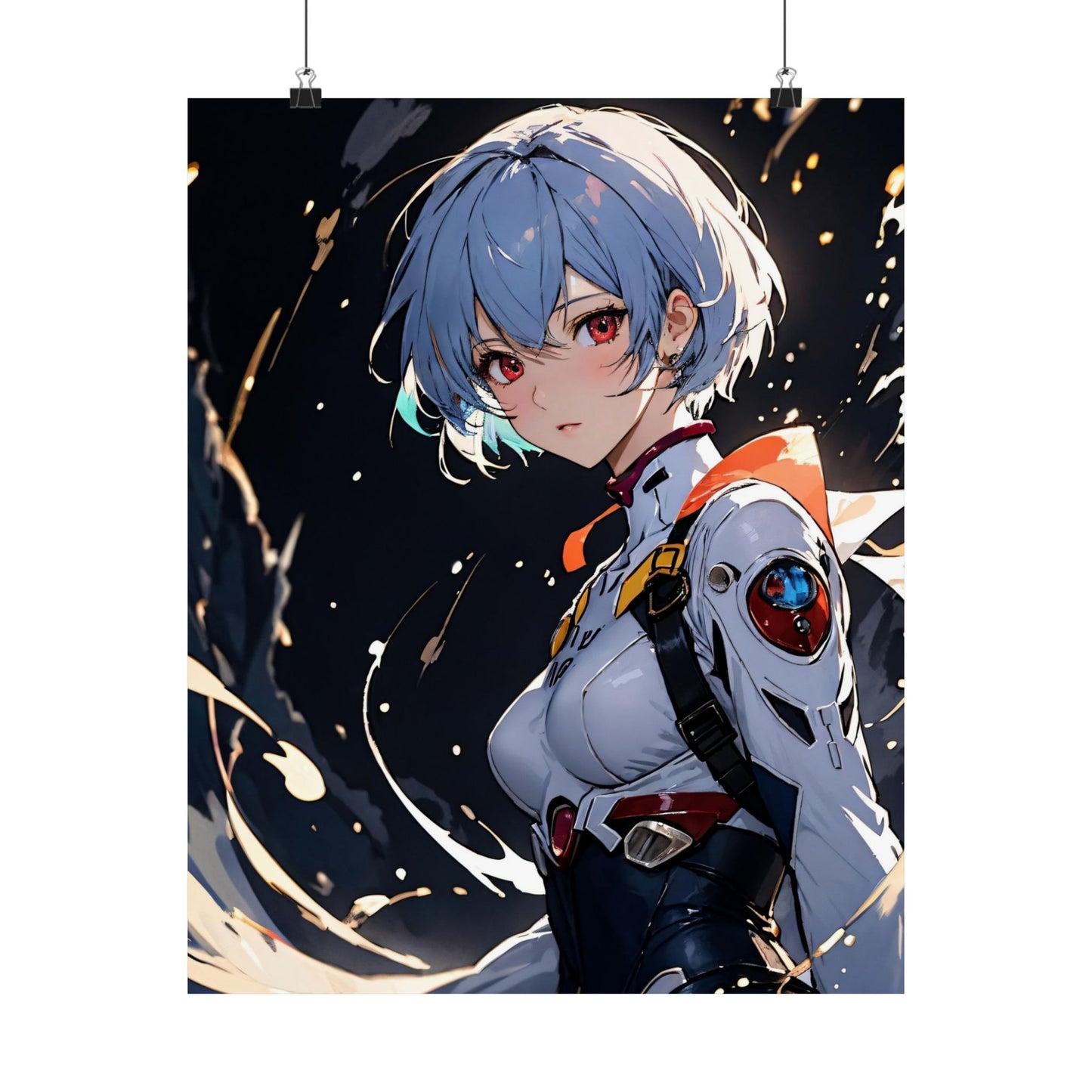 Rei Ayanami 002 Matte Vertical Posters