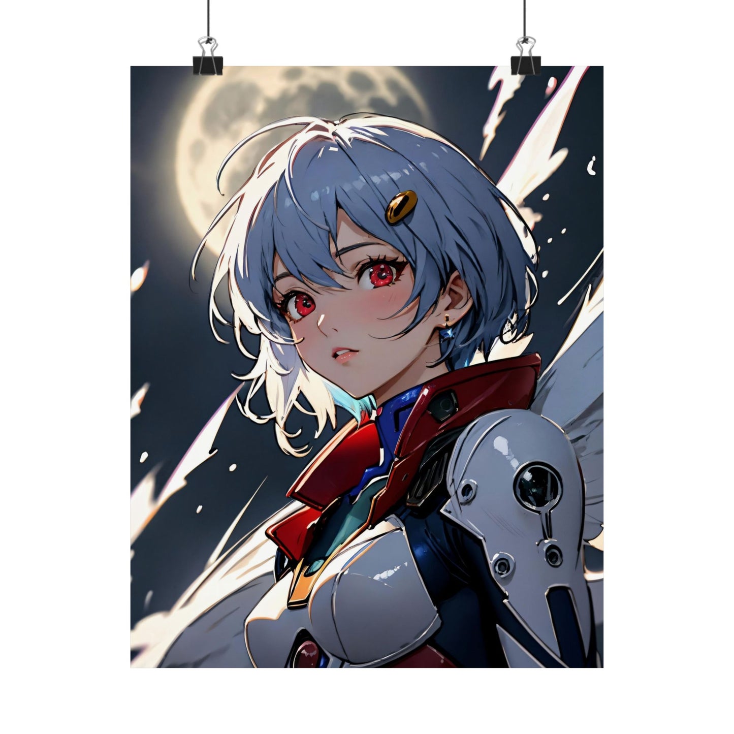 Rei Ayanami 001 Matte Vertical Posters