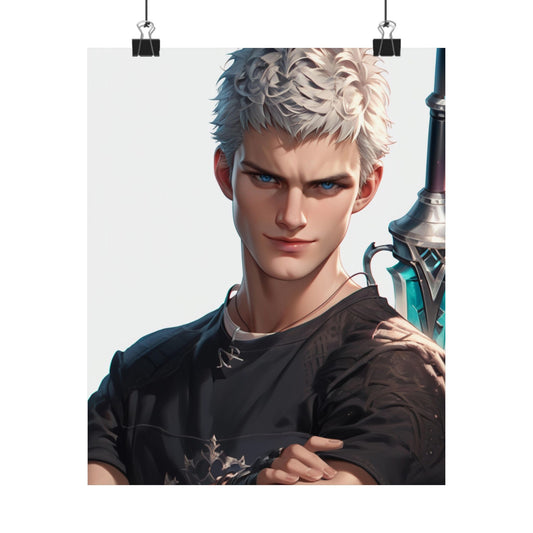 Nero 001 Vertical Posters