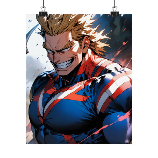 All Might 001 Vertical Posters