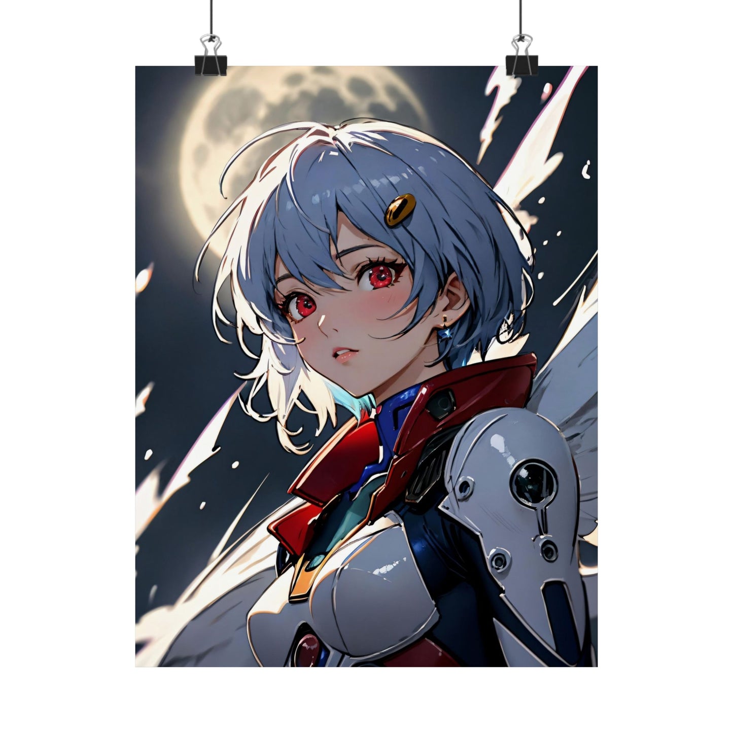 Rei Ayanami 001 Matte Vertical Posters