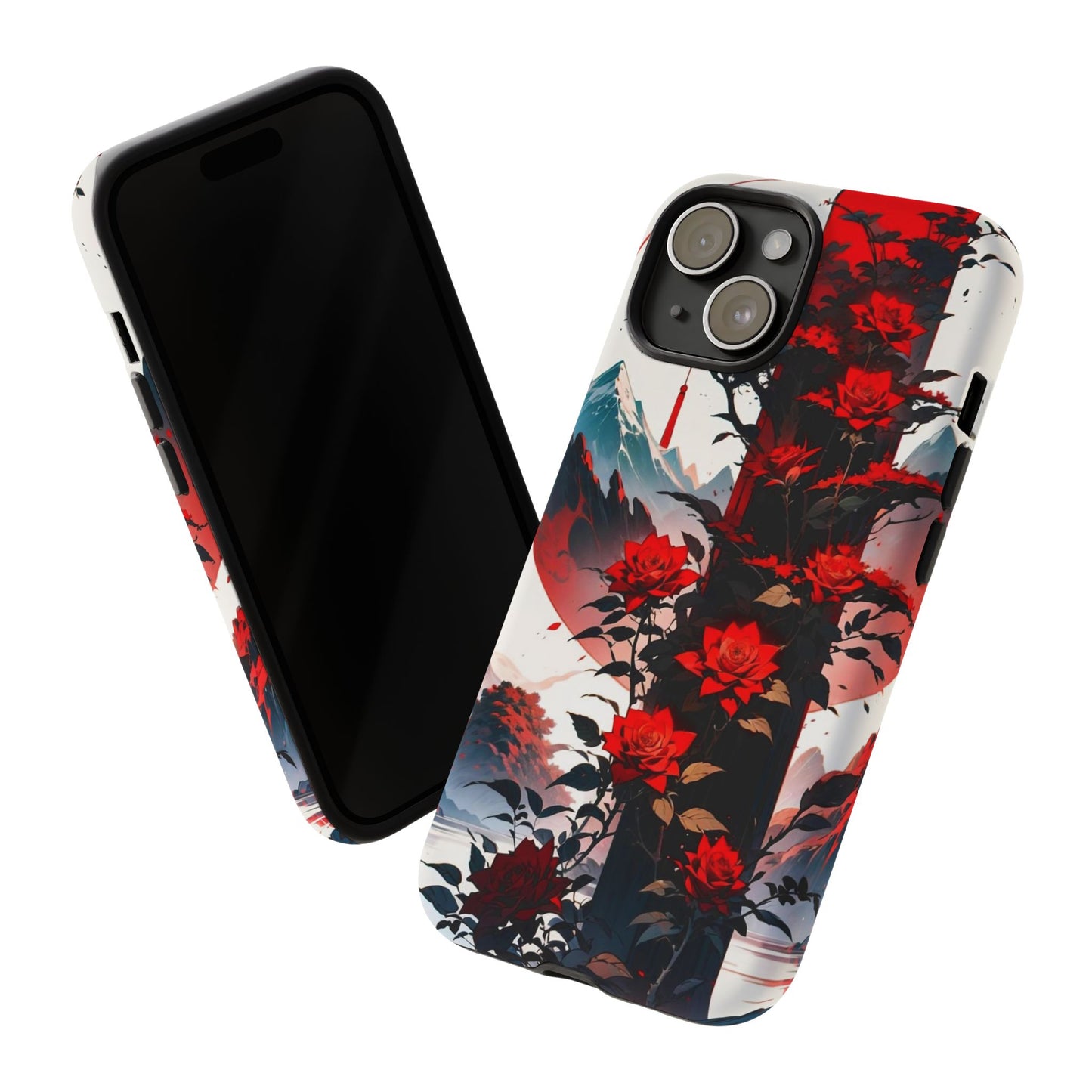 Crimson Bloom Tough Cases