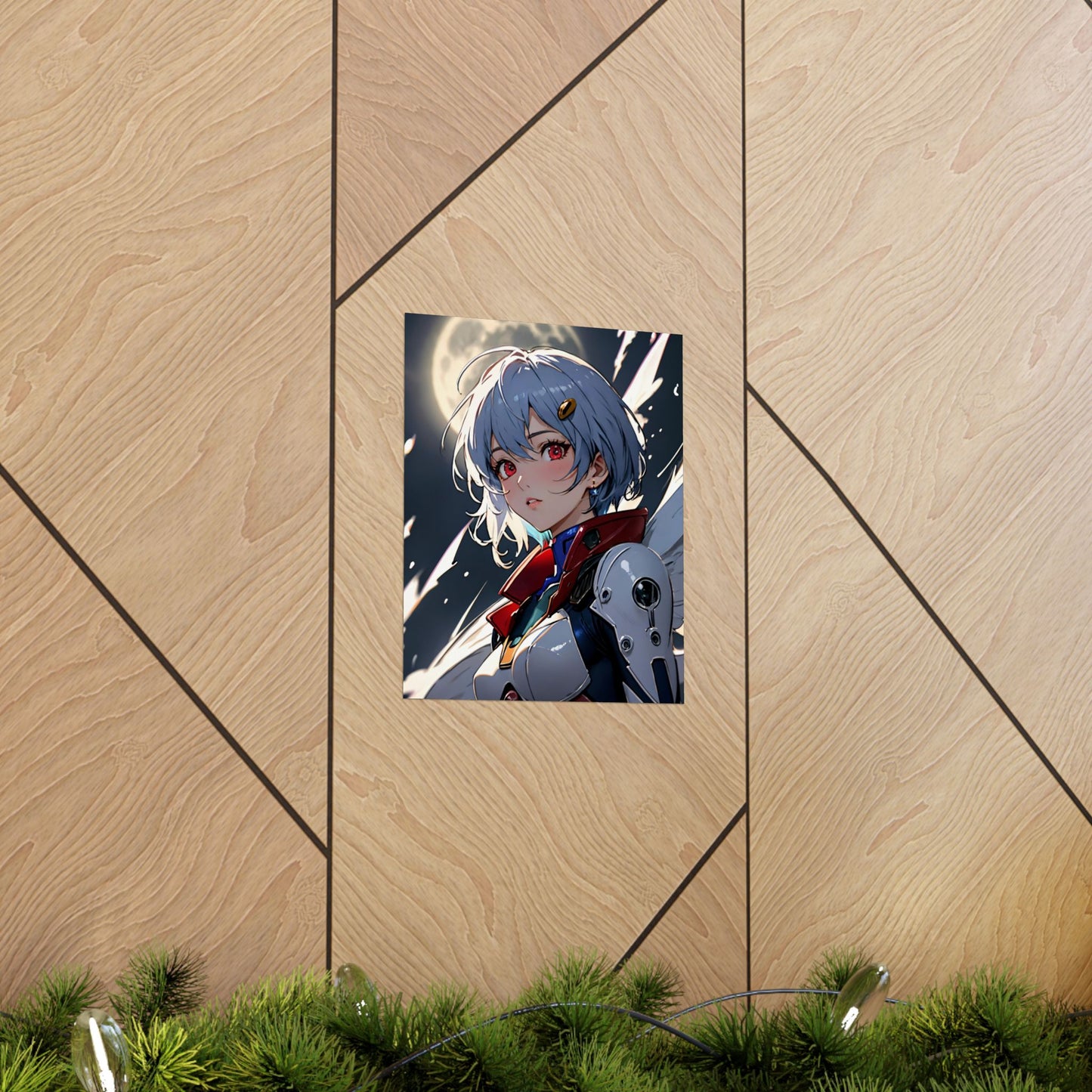 Rei Ayanami 001 Matte Vertical Posters