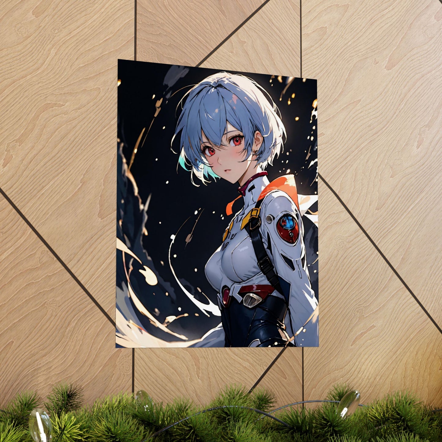 Rei Ayanami 002 Matte Vertical Posters