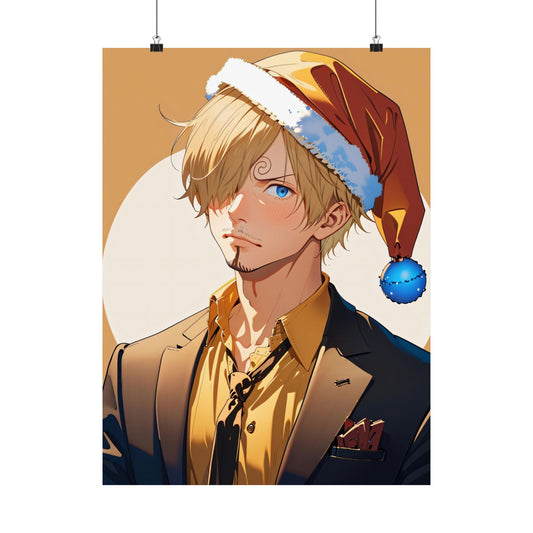 Santa Sanji Matte Vertical Posters