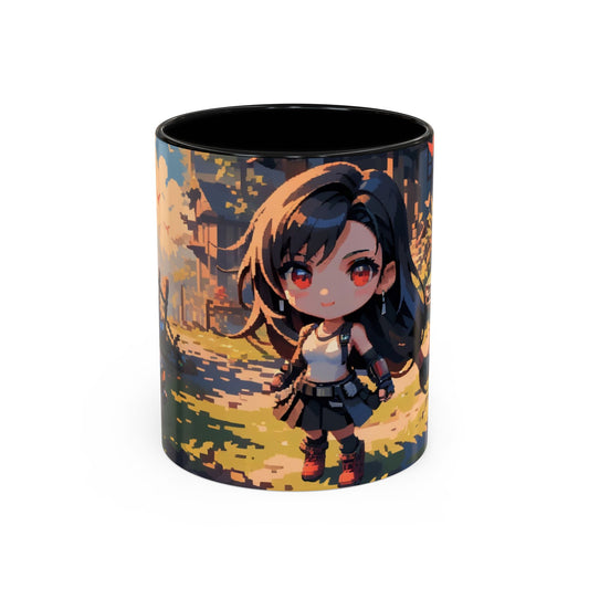 Pixely Chibi Tifa Coffee Mug