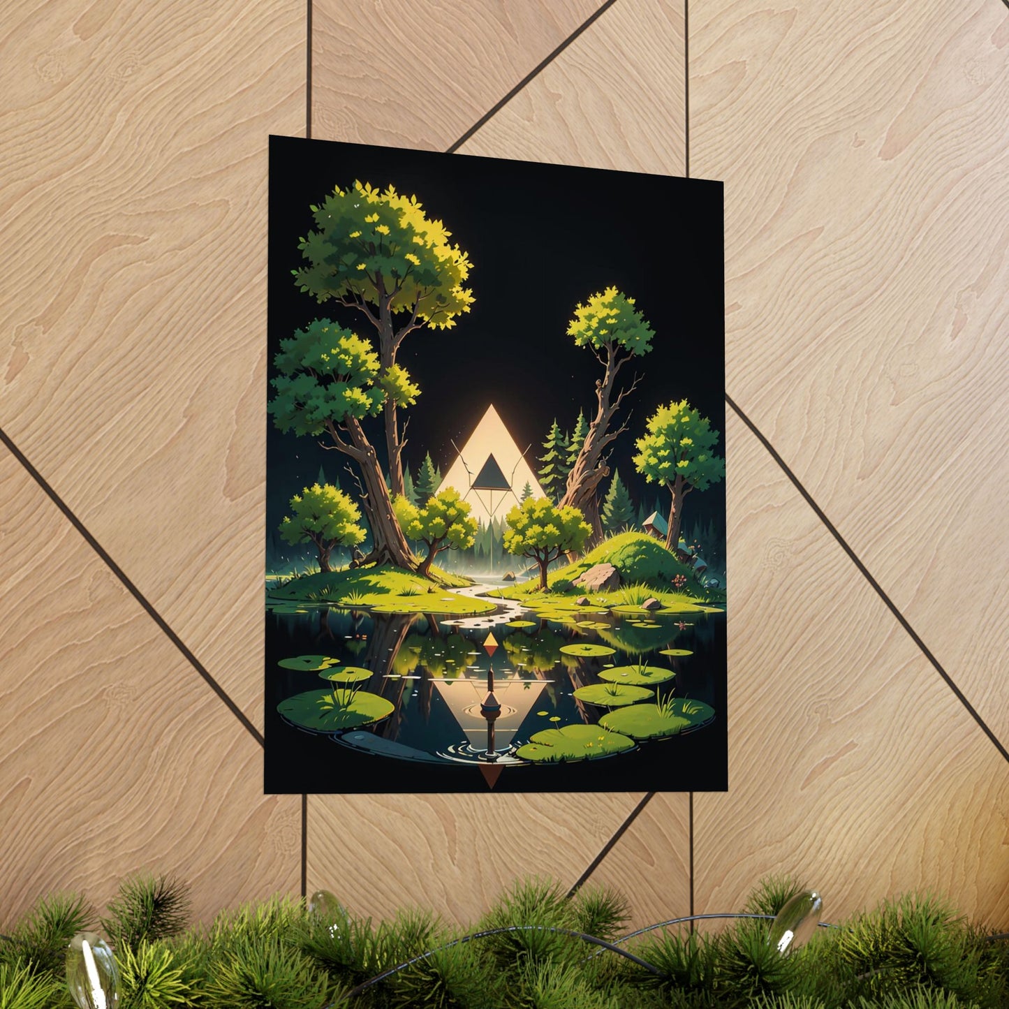 Sacred Forest Light Vertical Posters