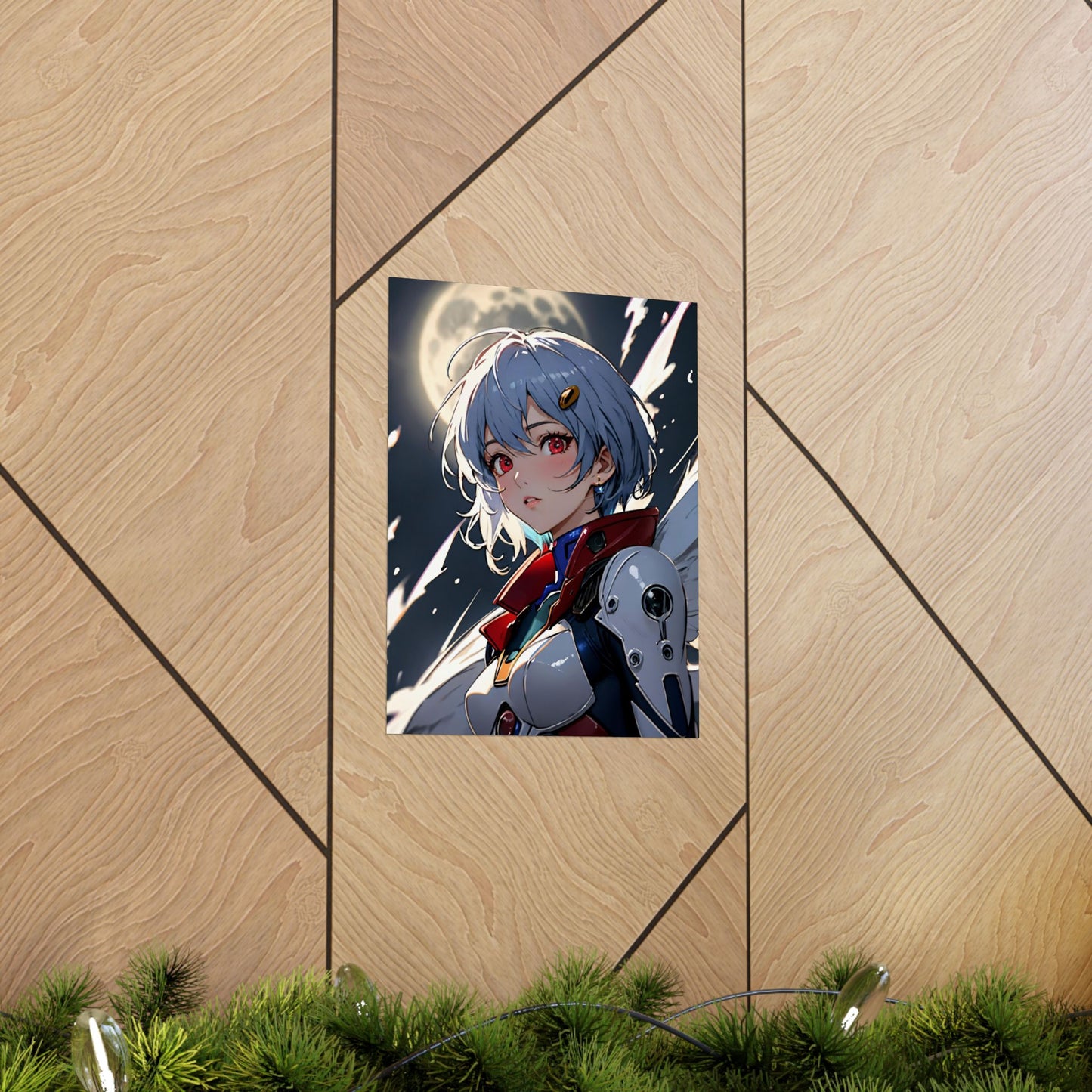 Rei Ayanami 001 Matte Vertical Posters