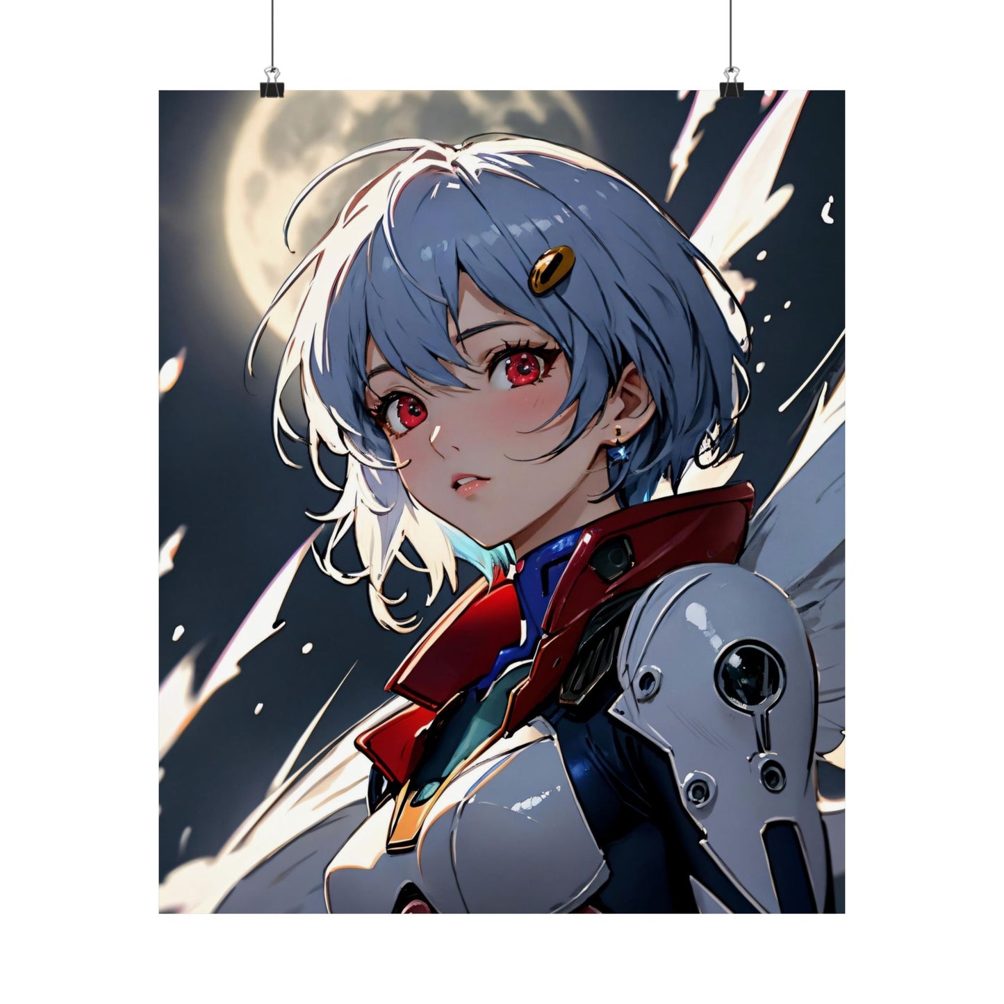 Rei Ayanami 001 Matte Vertical Posters