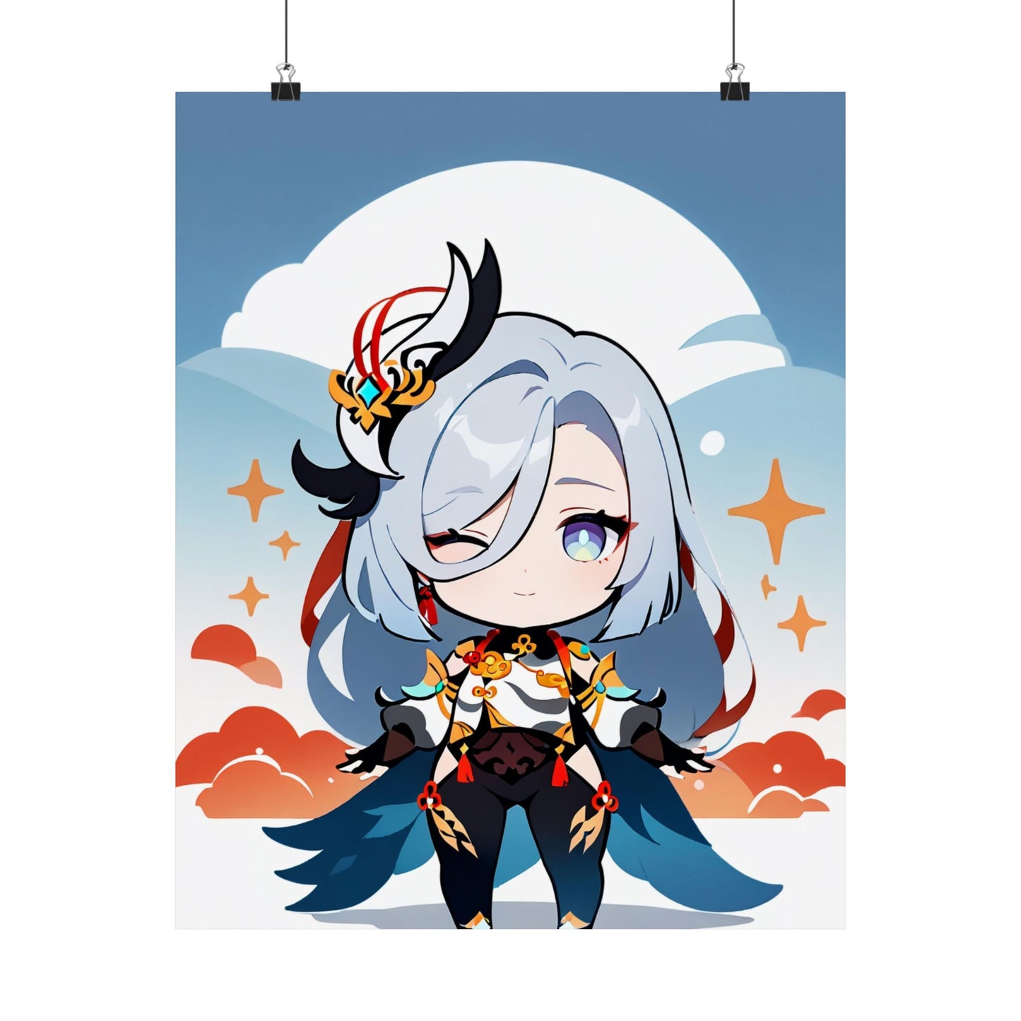 Shenhe 004 Vertical Posters