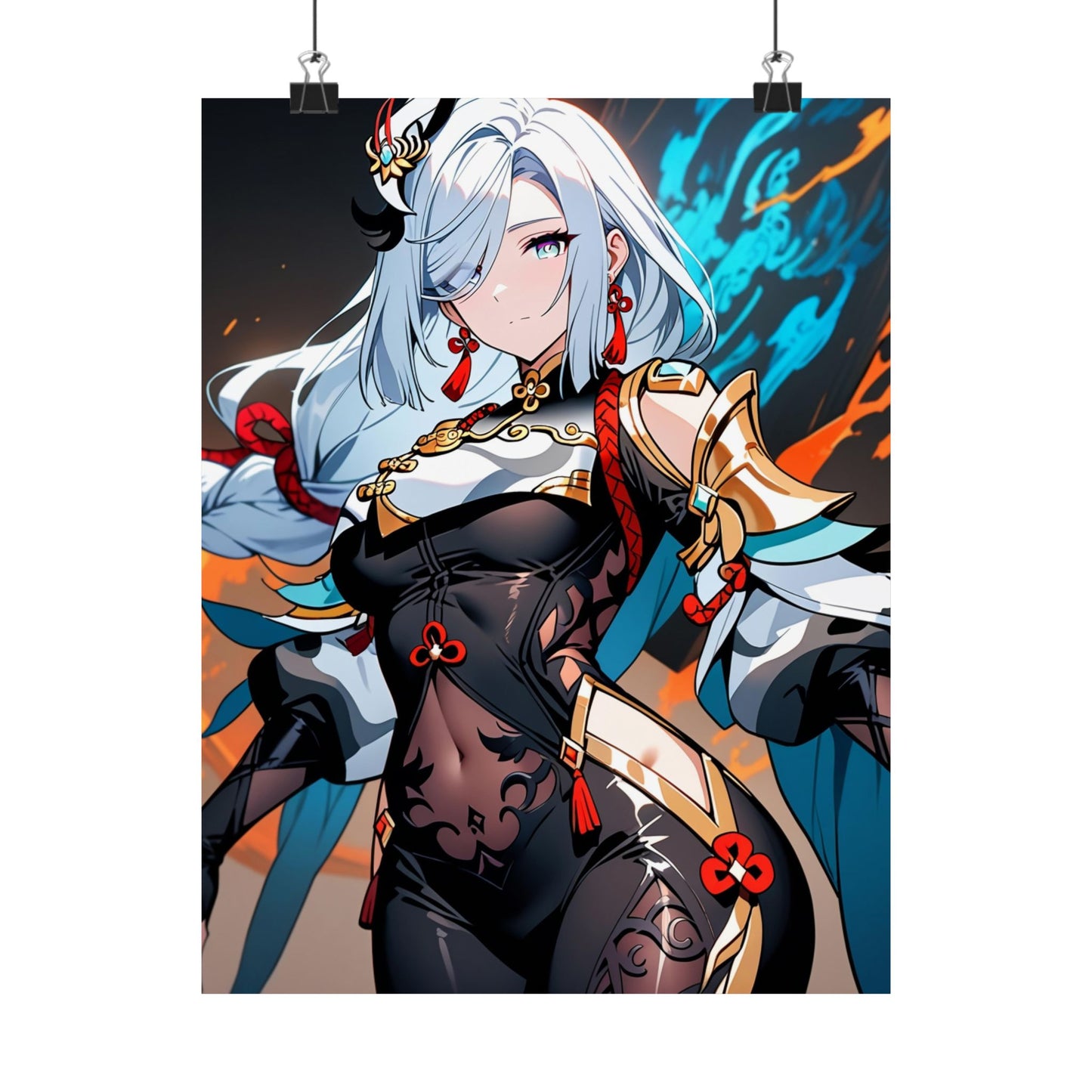 Shenhe 005 Vertical Posters