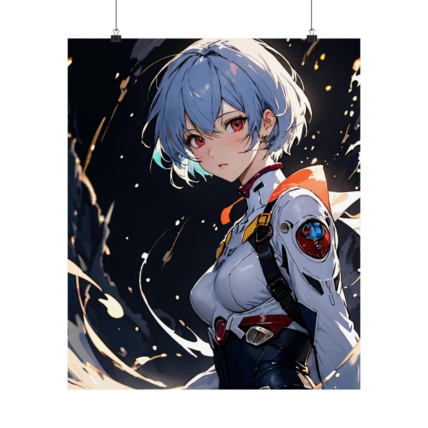 Rei Ayanami 002 Matte Vertical Posters